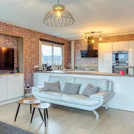 Perle De La Seine Superbe F3 Vue Seine Et Cathedrale Apartament