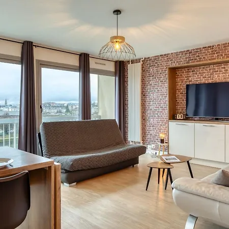 Perle De La Seine Superbe F3 Vue Seine Et Cathedrale Apartament